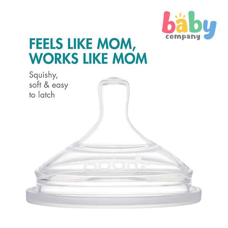 Boon 4oz/118ml Single Nursh Silicone Pouch Bottle - Gray