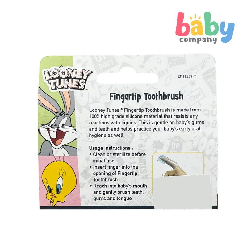 Looney Tunes Fingertip Toothbrush with Tongue Cleaner