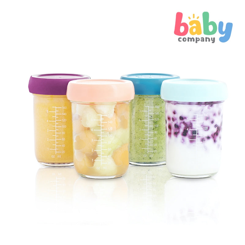 Babymoov Babybowls Hermetic Glass Storage Containers (4 x 220ml)