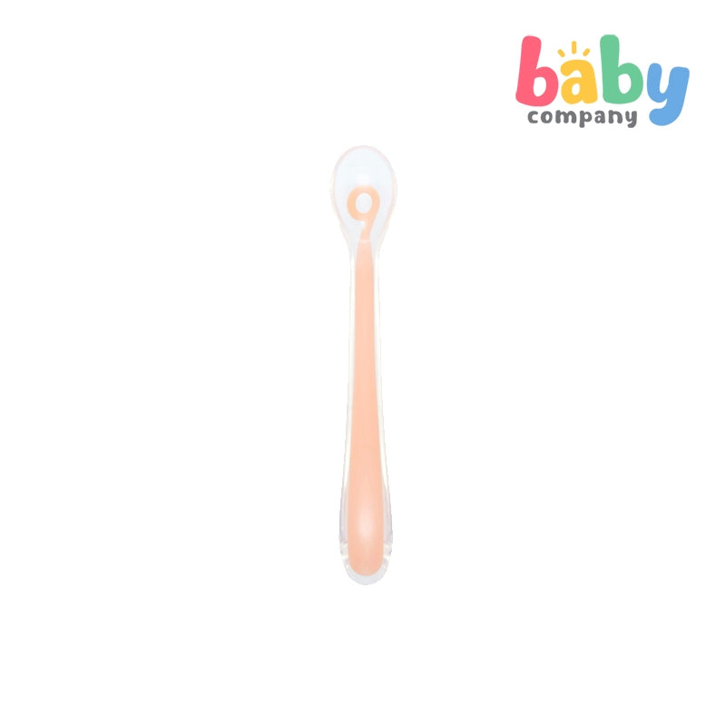 Babymoov  1st Age Silicone Spoon - Peach