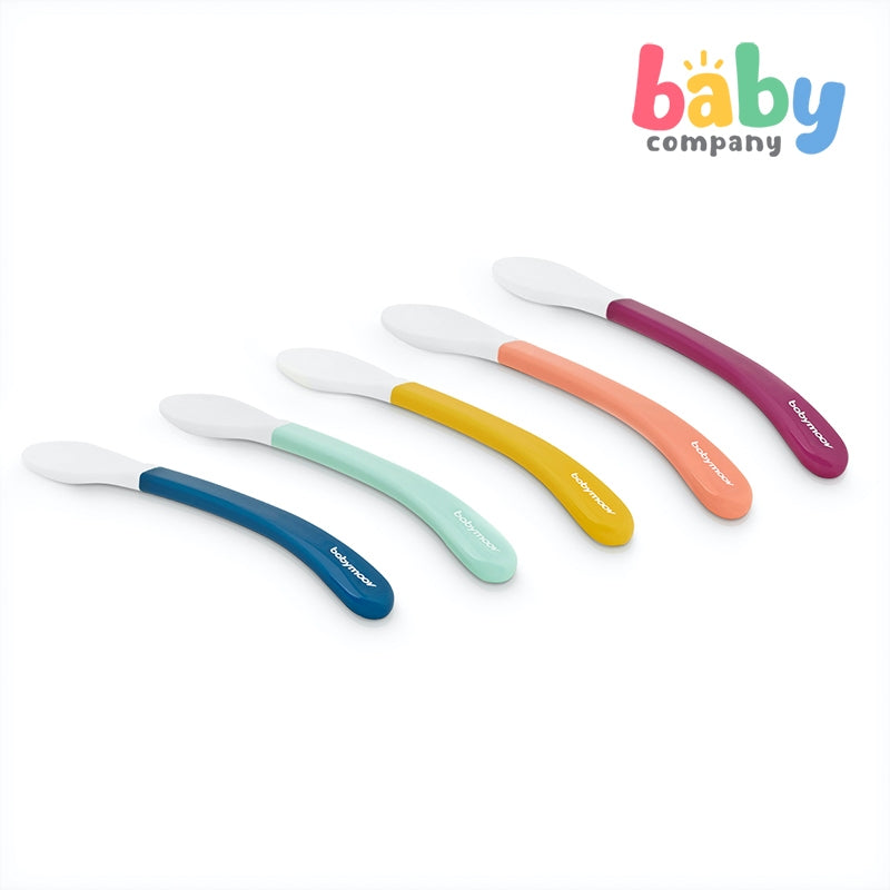 Babymoov 2nd Age White Head Spoon (Set of 5)