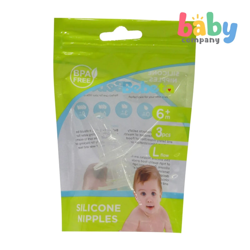 Bebeta Nipple Regular Neck Food Grade Liquid Silicone