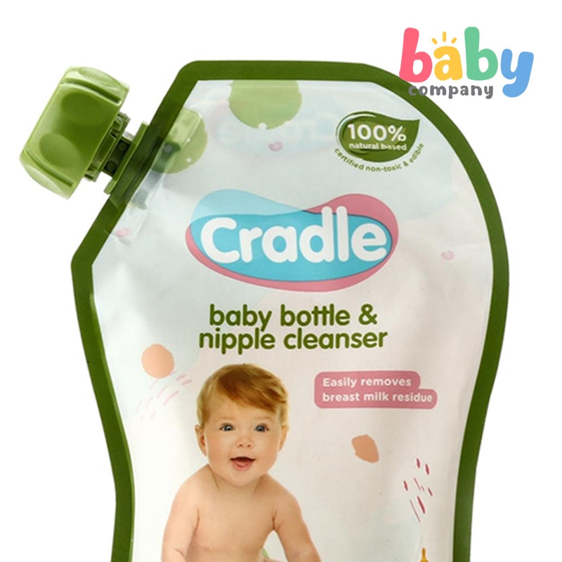 Cradle Natural Bottle & Nipple Cleanser 200mL Travel Pack