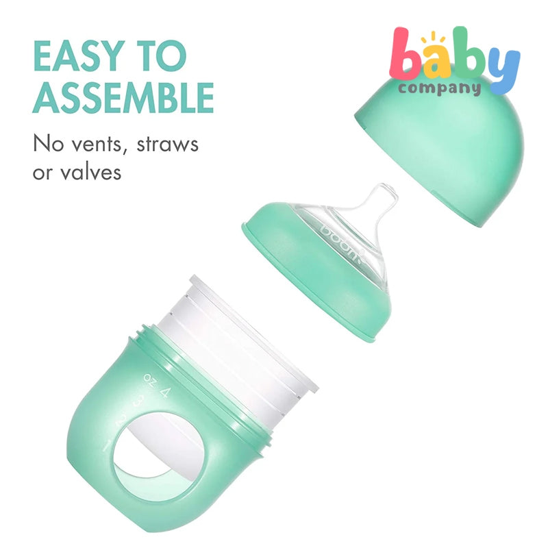 Boon 3-Pack Nursh Silicone Pouch Bottle 4oz/118ml - Multicolor Set