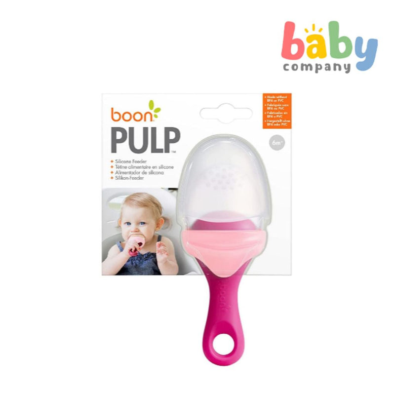 Boon Pulp Silicone Feeder - Pink & Blush