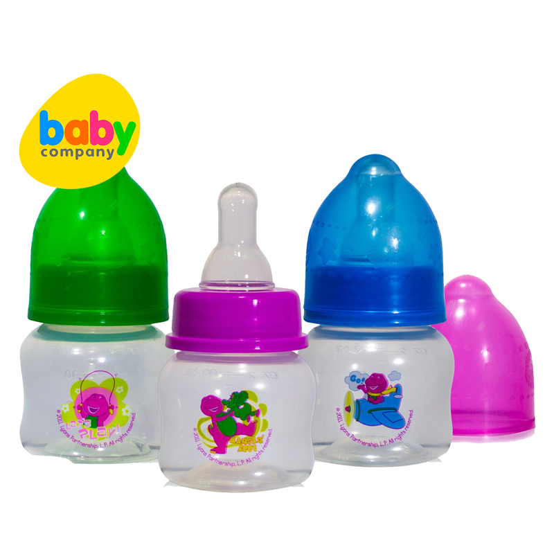 Barney 2oz Preemie Clear Feeding Bottles