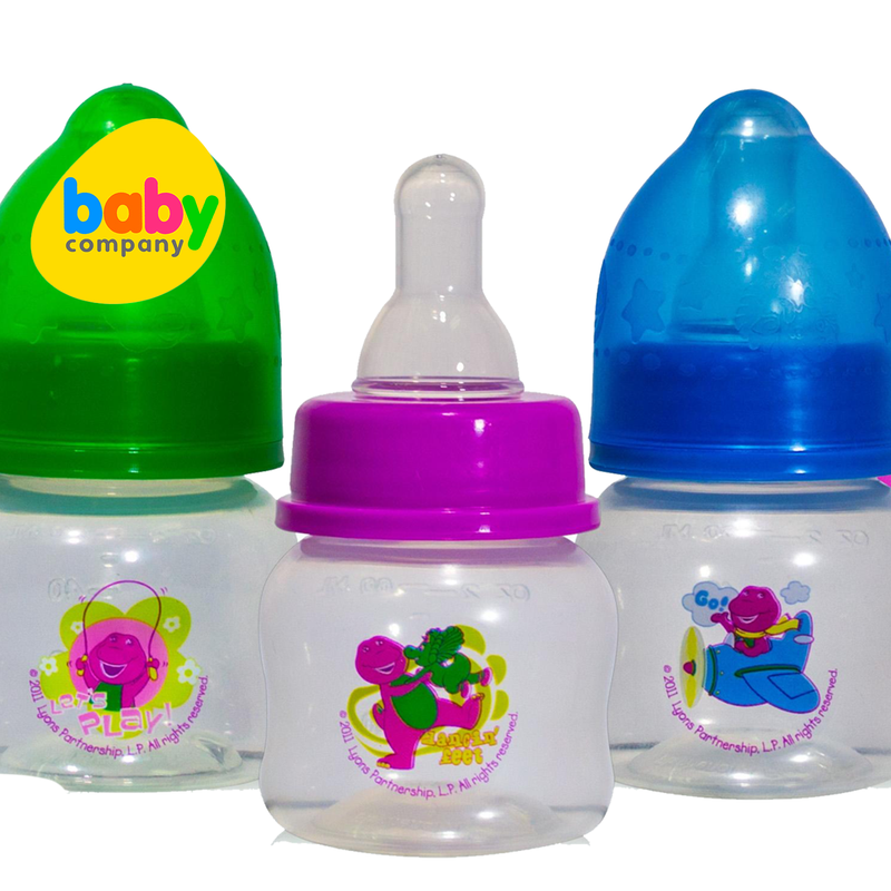 Barney 2oz Preemie Clear Feeding Bottles