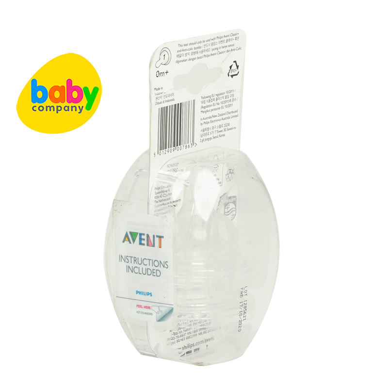 Philips Avent Anti-colic 2-pack Newborn Teats 0mo+