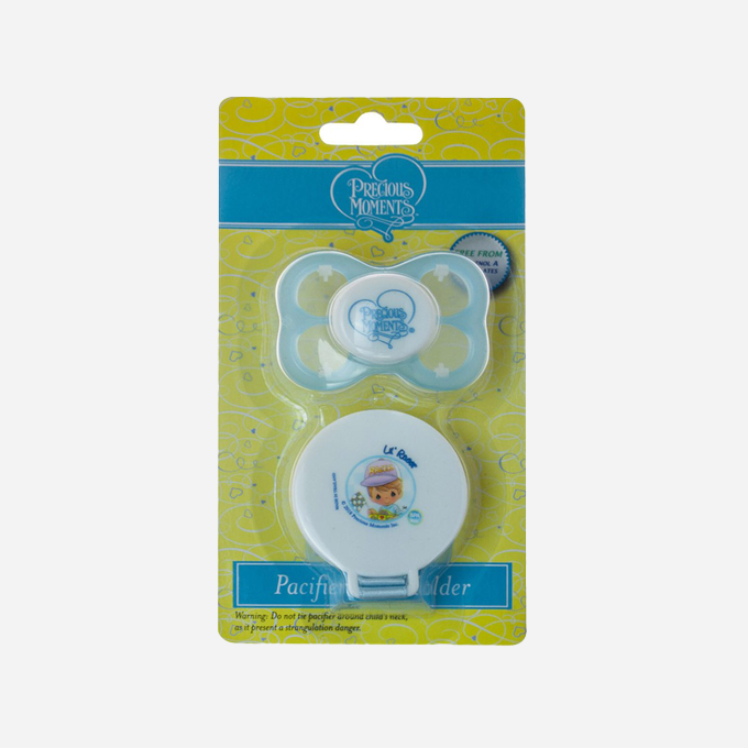 Precious Moments Pacifier With Cover And Holder