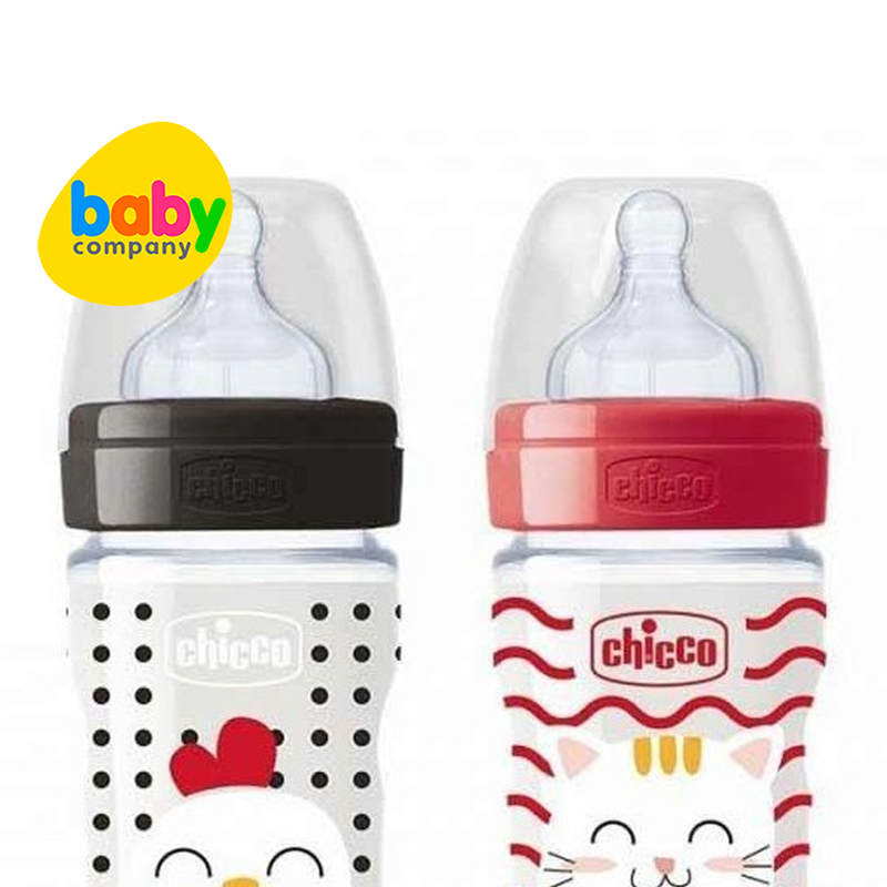 Chicco Well Being Baby Feeding Bottle Pop Friends - 250ml/9oz