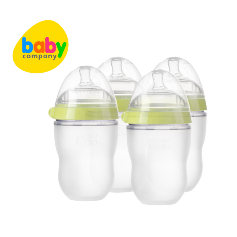 Comotomo 4-pack Baby Bottle Bundle 250ml
