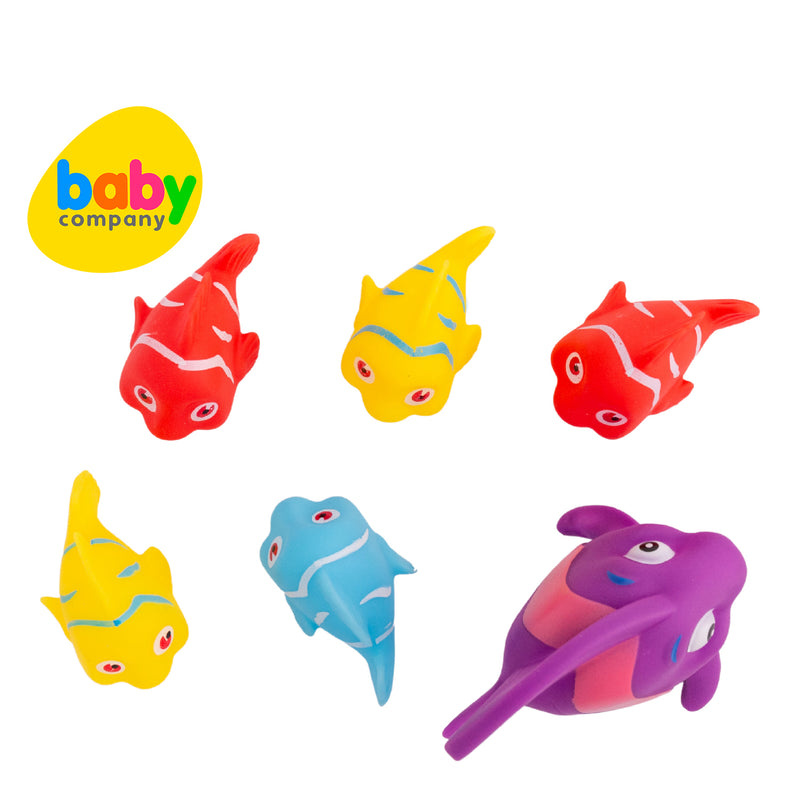 Playsmart 6 pc Squeeze Toys - Underwater Creatures