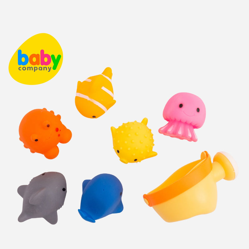 Playsmart Squeeze Toys - Sea Creatures in Bucket