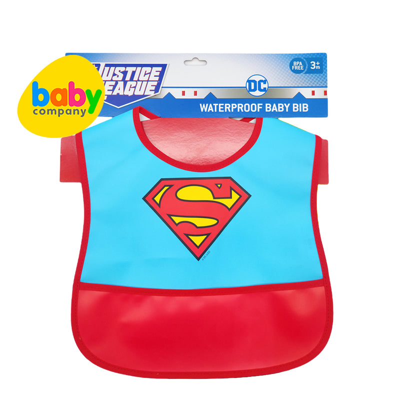 Justice League Waterproof Baby Bib