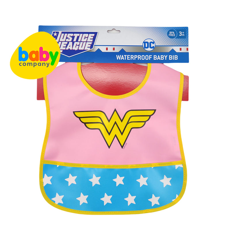 Justice League Waterproof Baby Bib
