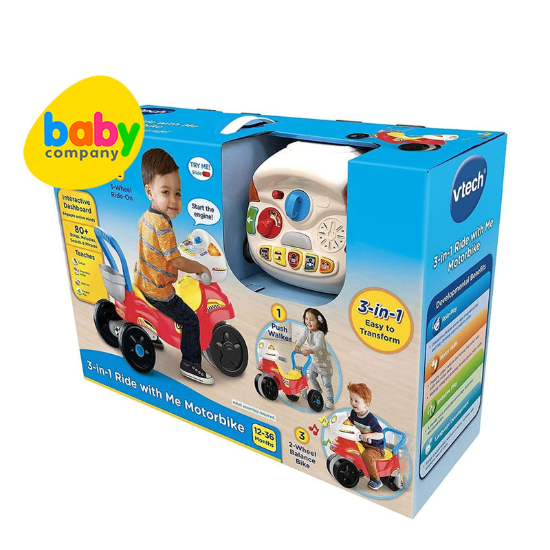 Vtech 3-in-1 Ride With Me Motorbike