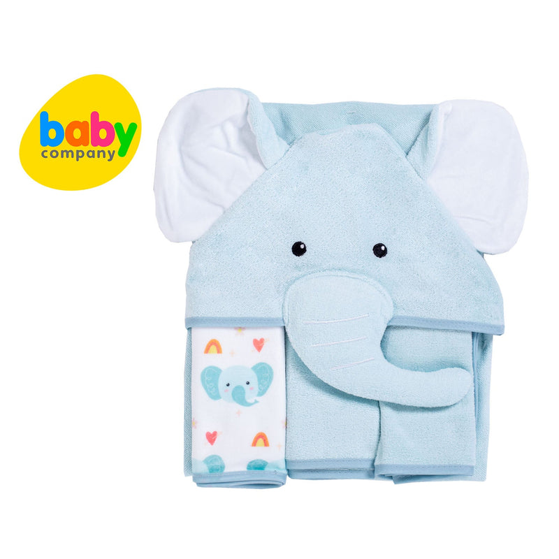 Bloom 4-piece Hooded Towel with Washcloth - Boys