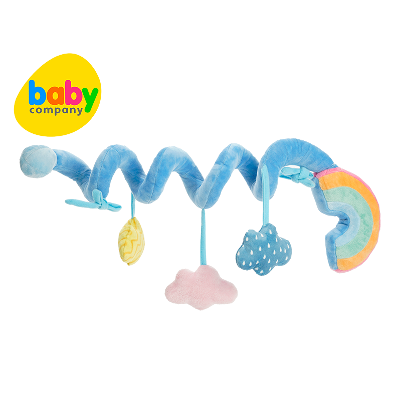 Playsmart Spiral Toy For Strollers, Cribs and Car Seat - Cloud Pastel Collection (Available in 3 Designs)