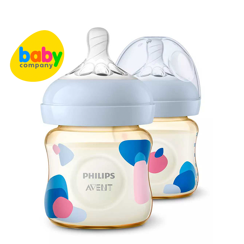 Philips Avent Natural PPSU Feeding Bottle 4Oz Twin Pack