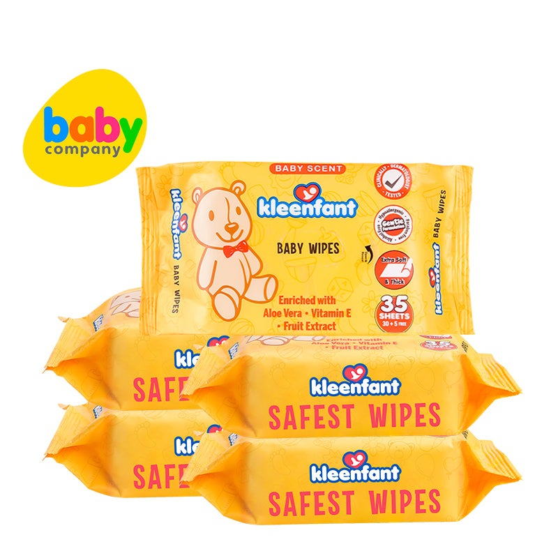Kleenfant Baby Scent Scented Baby Wipes 35 sheets Pack of 5
