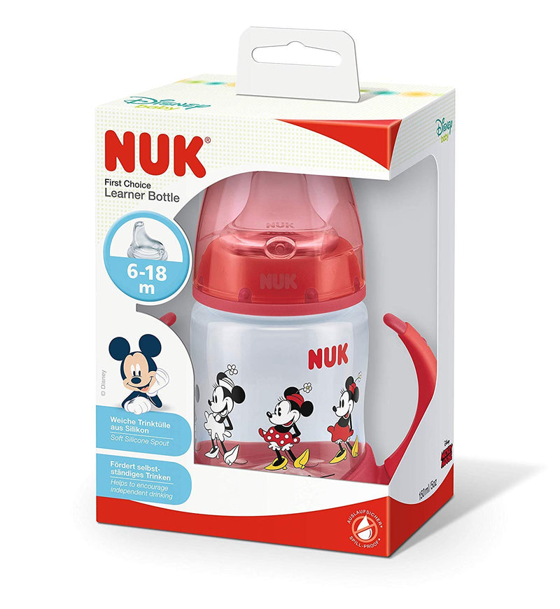 Nuk First Choice 150 ml Mickey Mouse PP Learner Bottle