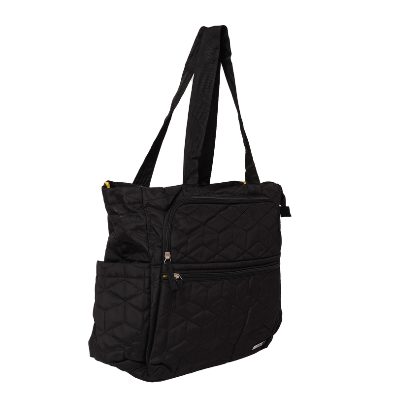 Ollin Quilted Tote Bag - Black