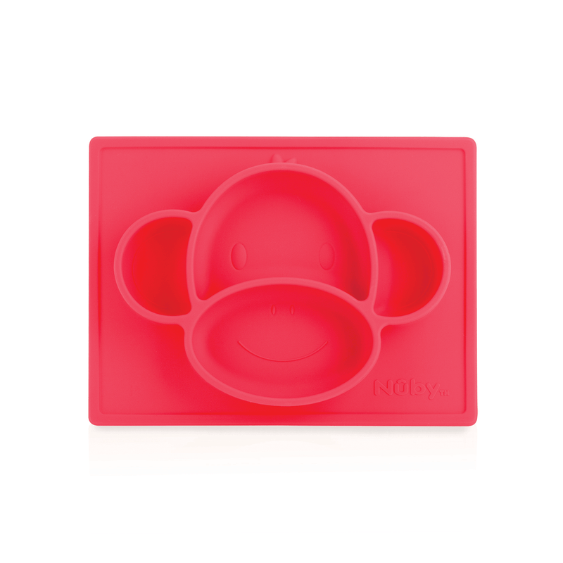 Nuby Sure Grip Silicone Animal Mat - Red
