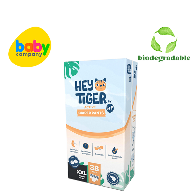 Hey Tiger Active Diaper Pants Jumbo Pack - Xxl, 38 pads