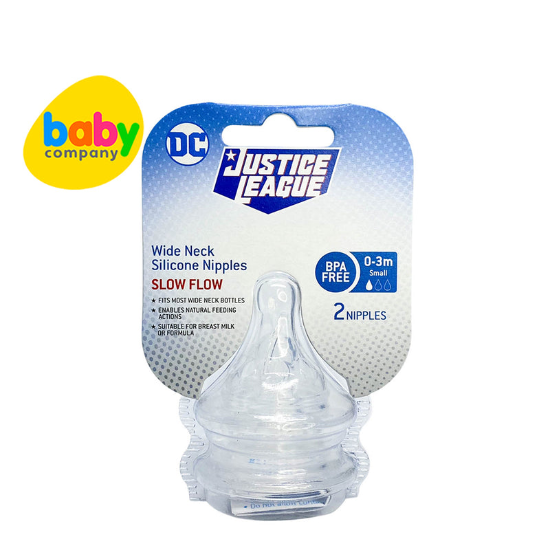 Justice League 2-piece Wideneck Silicone Nipple