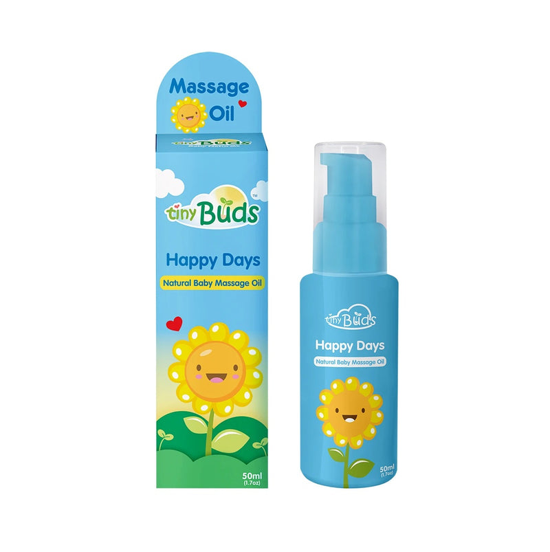 Tiny Buds Happy Days Natural Baby Massage Oil 50ml