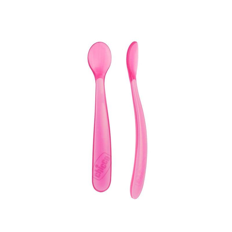 Chicco 2-Pack Soft Silicone Spoon 6M+