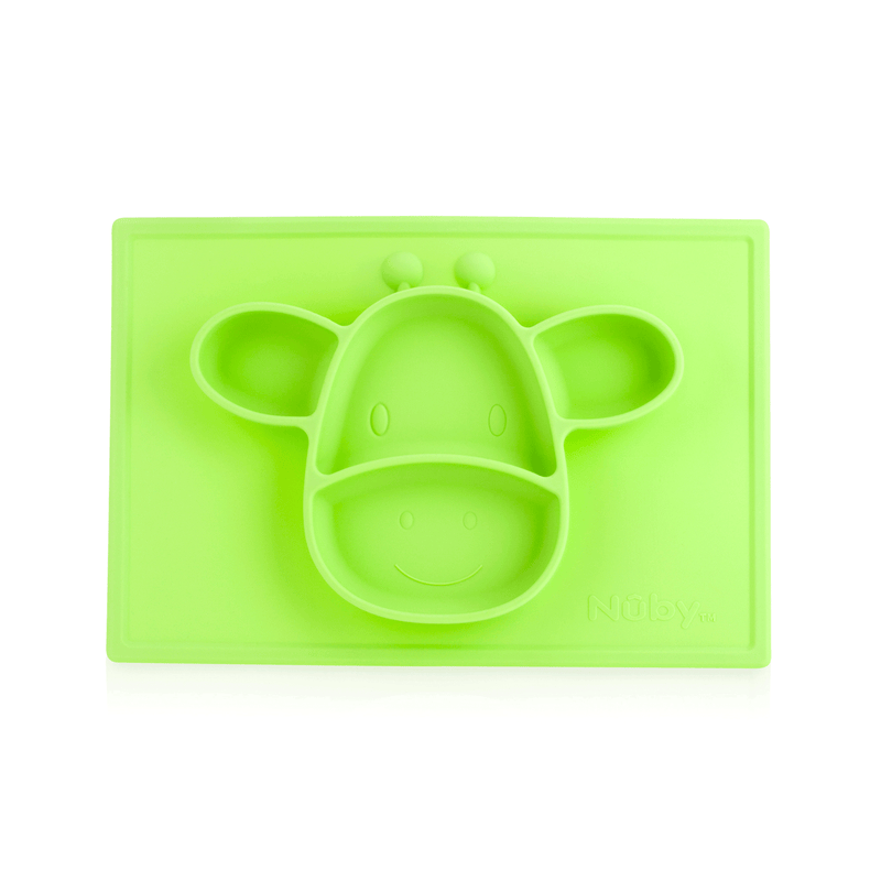 Nuby Sure Grip Silicone Animal Mat - Green