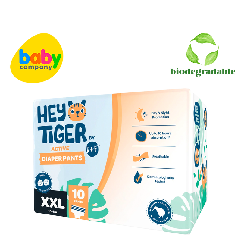 Hey Tiger Active Diaper Pants, Convenience Pack - Xxl, 10 pads
