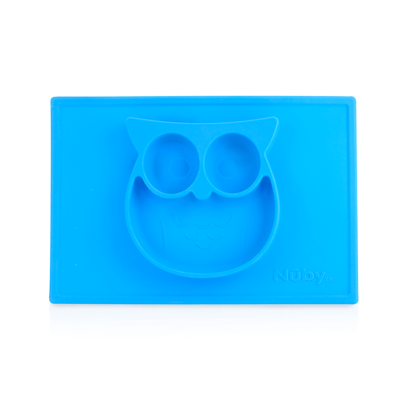 Nuby Sure Grip Silicone Animal Mat - Blue
