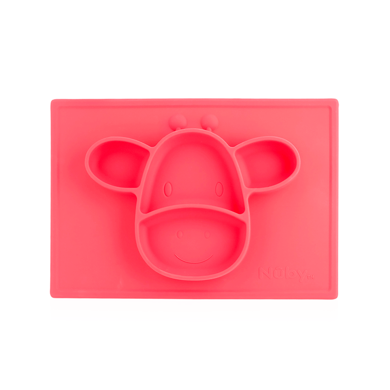 Nuby Sure Grip Silicone Animal Mat - Red