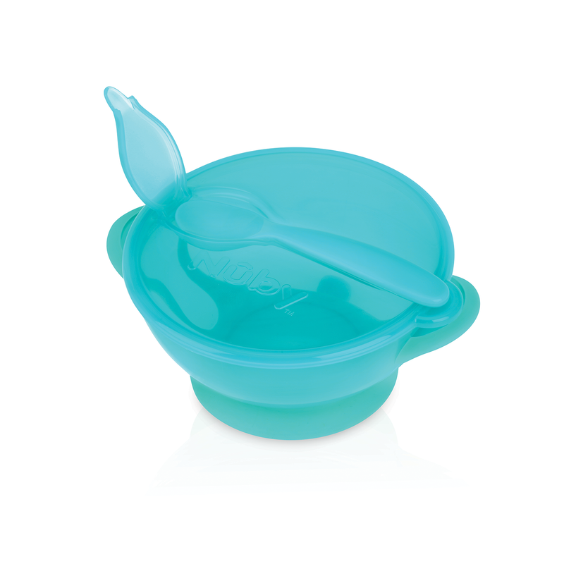 Nuby Garden Fresh Suction Bowl with Spoon and Lid (Random Color)