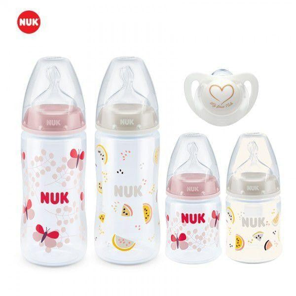 Nuk Premium Choice Bottle Welcome Set - Pink/White (U8)