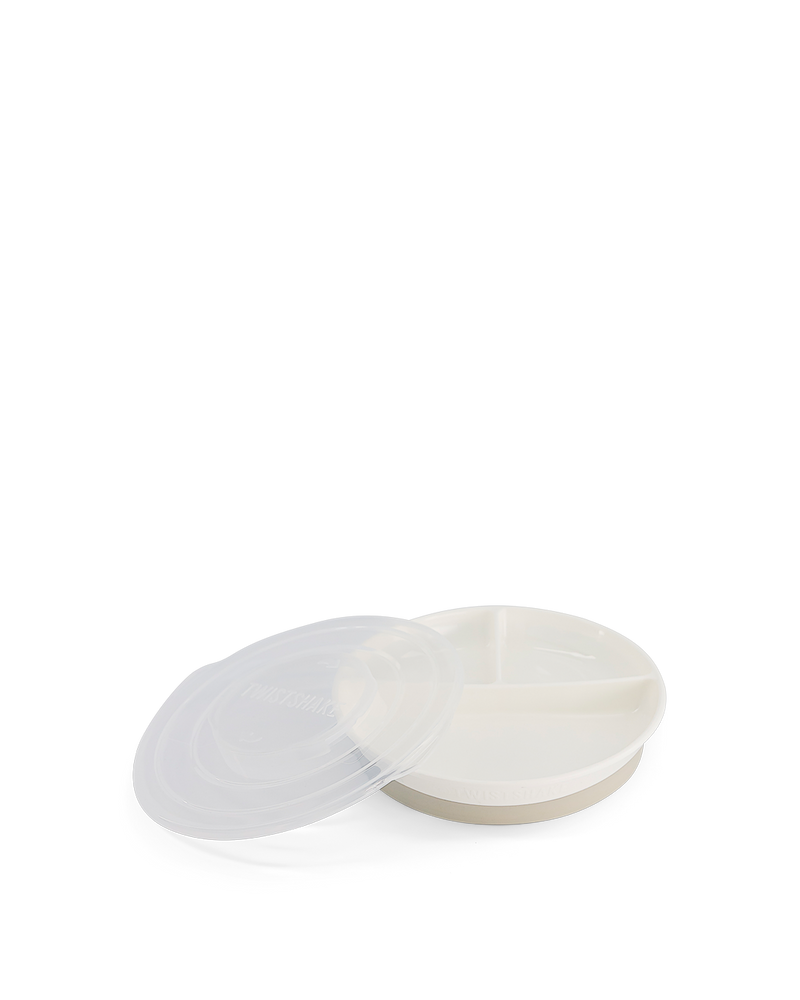 Twistshake Divided Plate 6+m - White