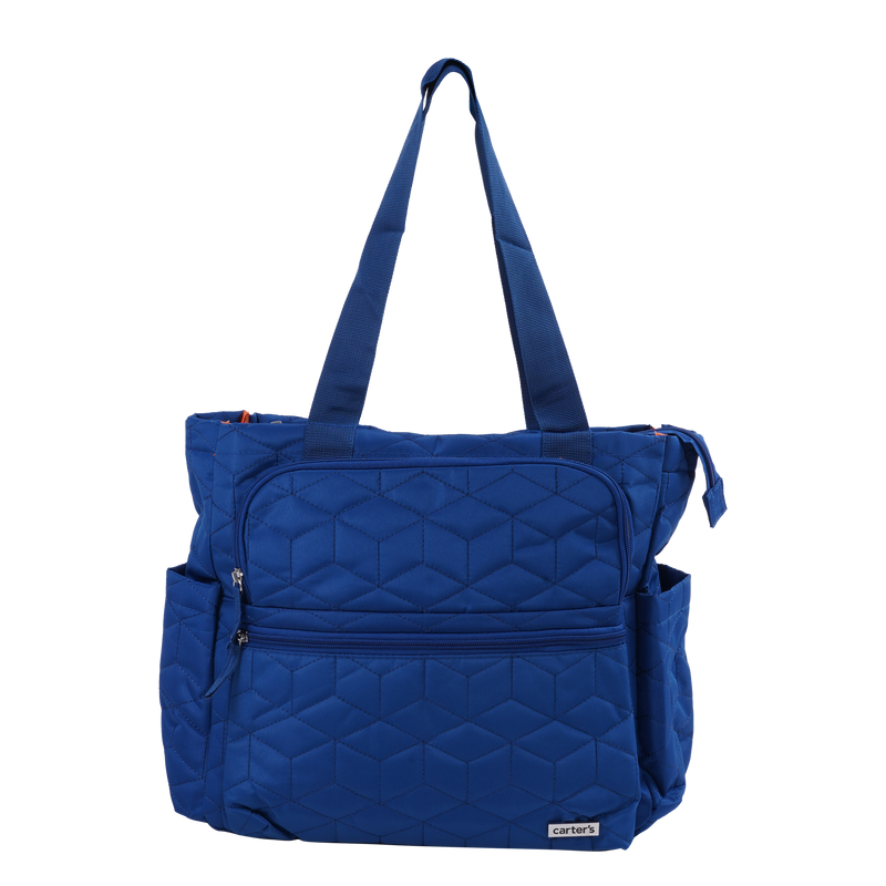 Ollin Quilted Tote Bag - Blue