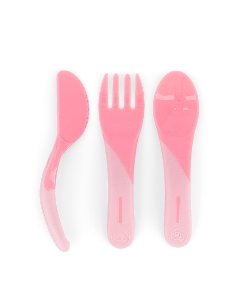 Twistshake Learn Cutlery 6+m - Pastel Pink