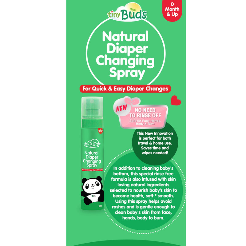 Tiny Buds Natural Diaper Changing Spray 120ml