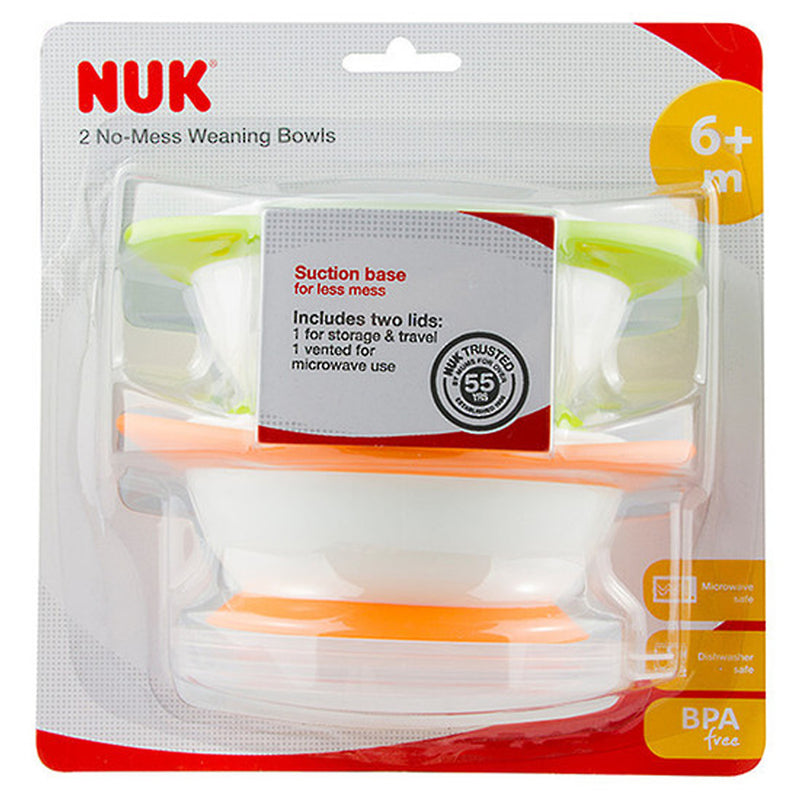 Nuk 2-Pack No-Mess Weaning Bowls