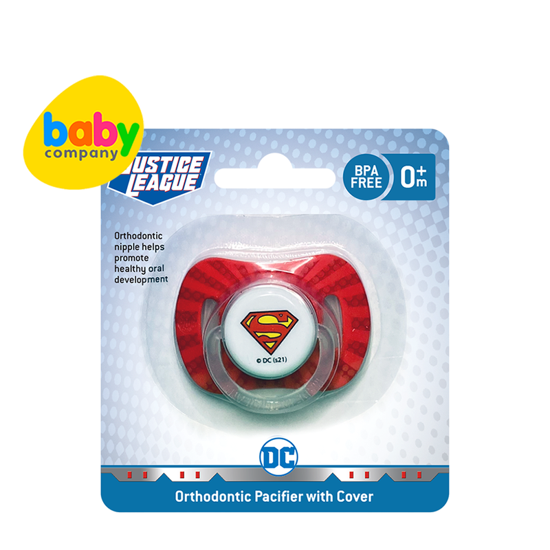 Justice League Orthodontic Pacifier with Cover