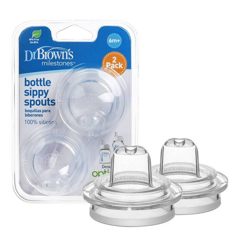 Dr. Brown's 2-Pack Options+ Wide-Neck Bottle Sippy Spouts