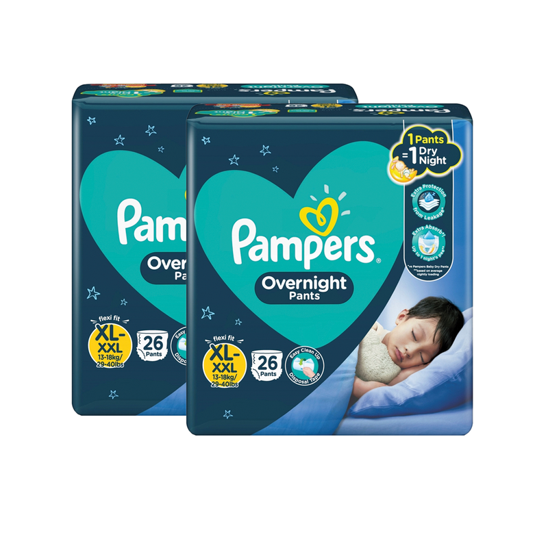 Pampers Overnight Pants XLarge 26 Pads (Buy 2 Save P70.00)