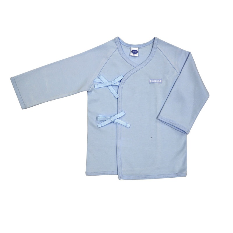 Enfant Long Sleeves Tie-Side Shirt, Blue
