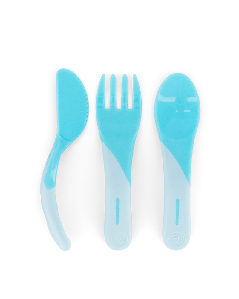 Twistshake Learn Cutlery 6+m - Pastel Blue