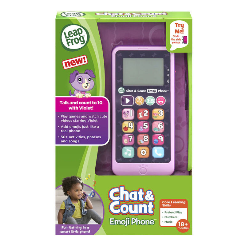 Leapfrog Chat & Count Emoji Phone Purple