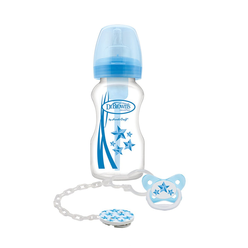 Dr. Brown's Options Wide-Neck Bottle & Soother Gift Set