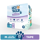 Hey Tiger Comfy Tape Diapers Medium, Convenience Pack, 20 pads